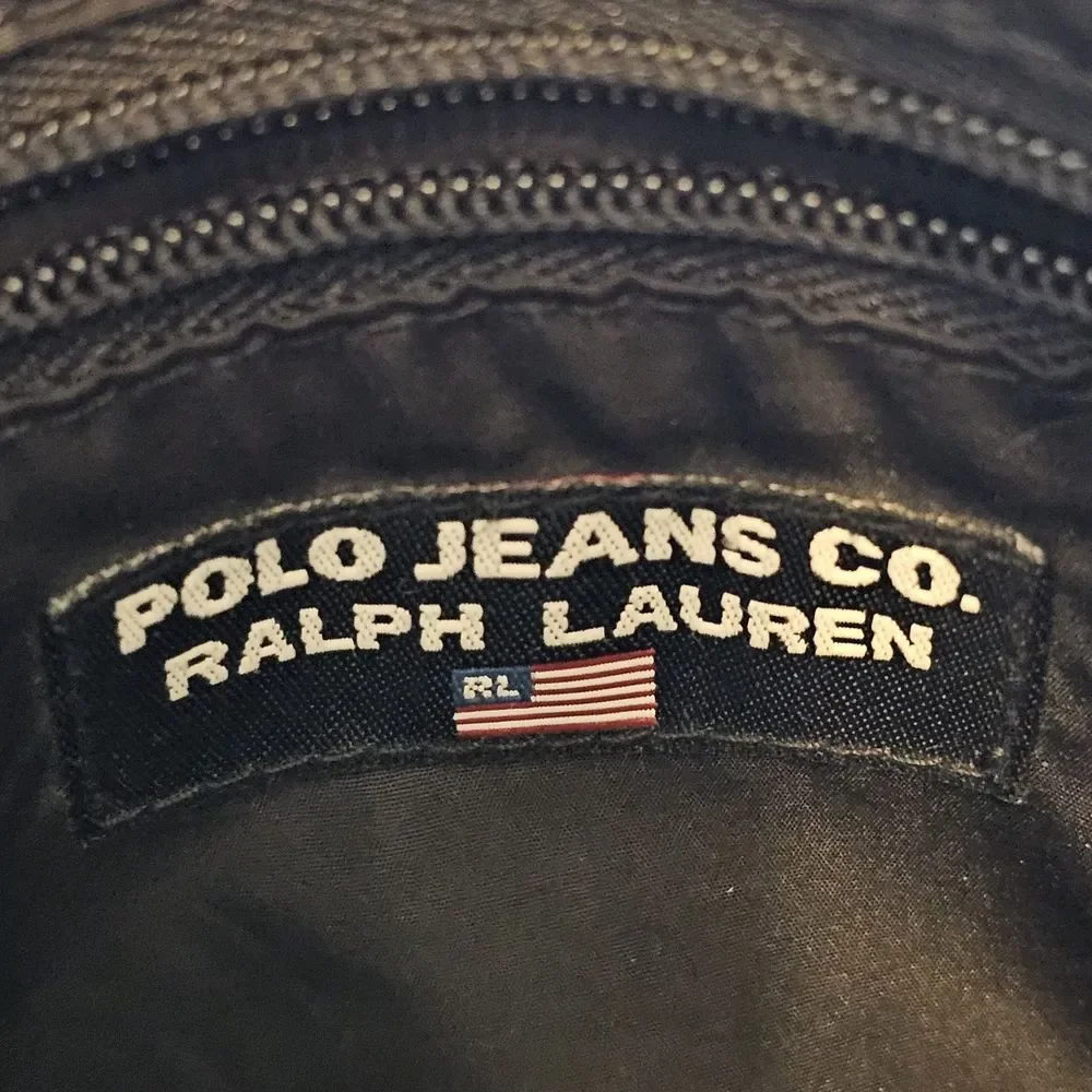 Polo Ralph Lauren Polo Jeans Co VTG Hobo Shoulder Bag Purse Sporty Gorpcore Blue